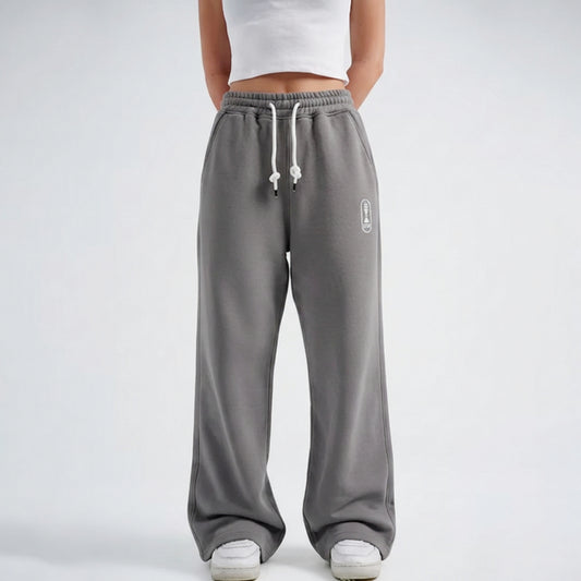 Grey Wide Leg Sweatpants